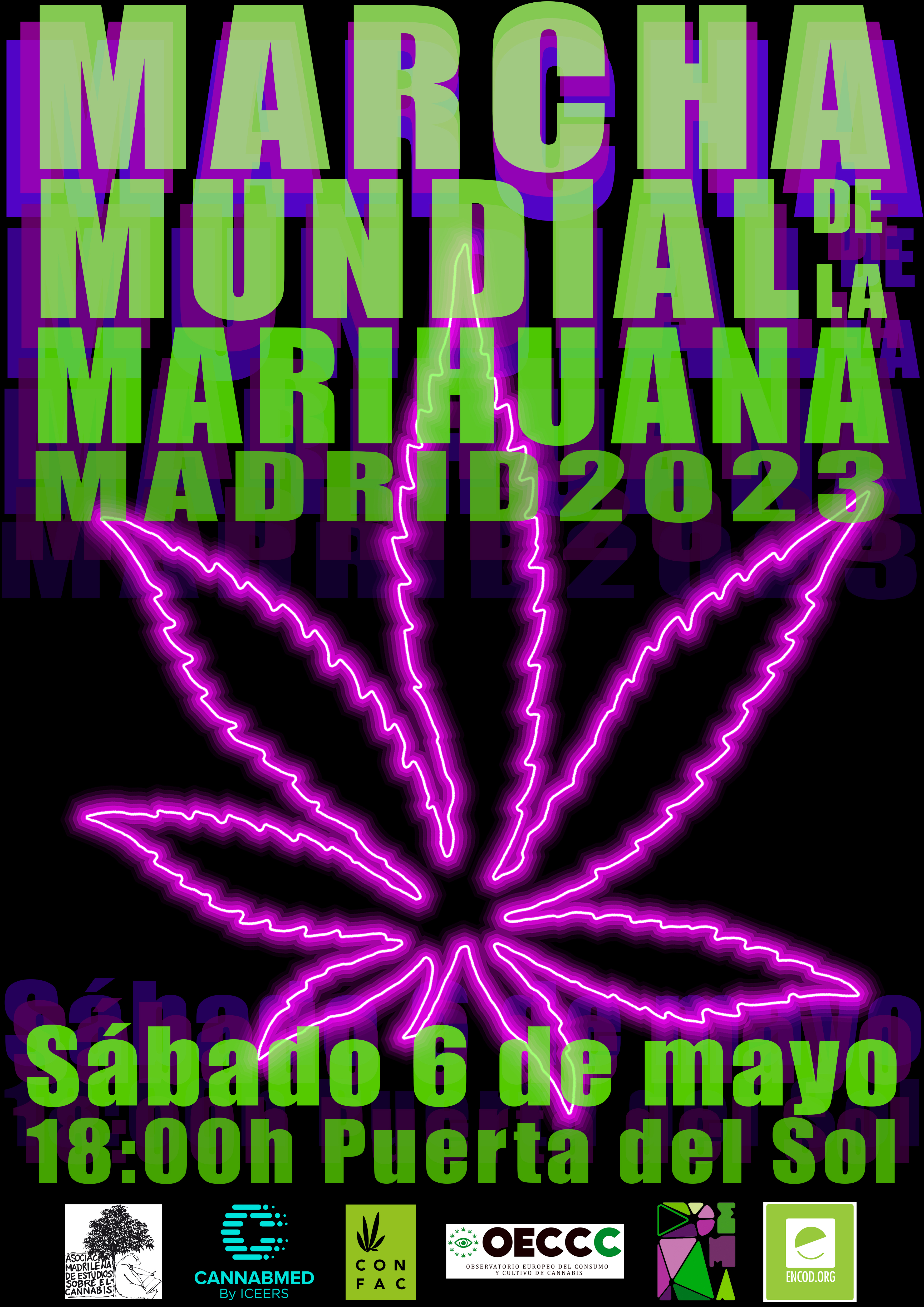 CARTEL MMMM 2023 logos org  - Manifiesto Marcha Mundial Marihuana Madrid 2023 - Comprarmarihuanamadrid.com QUIERE LEGALIZACION TOTAL!! GENERAR PUESTOS DE TRABAJO 100% LEGALES!!!!!!!