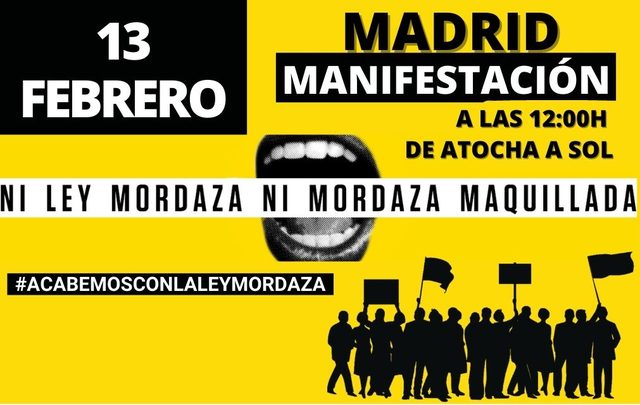 Llamamiento a la movilización contra la Ley Mordaza